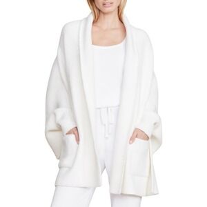 NWT Barefoot Dreams CozyChic Ultra Lite Blanket Wrap Womens Size XXS/XS Pearl